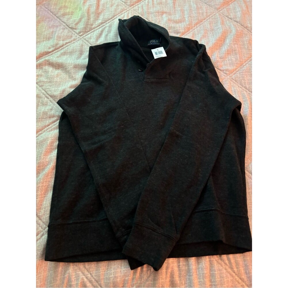 Polo Ralph Lauren: Men’s Black Sweater with shawl collar, Size M - NWT